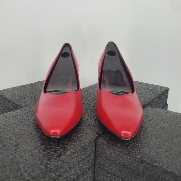 Ros Hommerson Shoe Women 11 M Red Heels - Picture 2 of 15